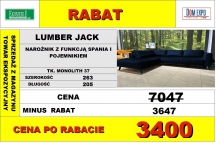 ETAP SOFA - NAROŻNIK LUMBER JACK Z FUNKCJĄ SPANIA I POJEMNIKIEM